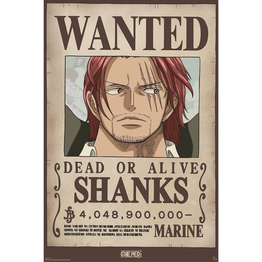 One Piece - Wanted Shanks Wano - Poster