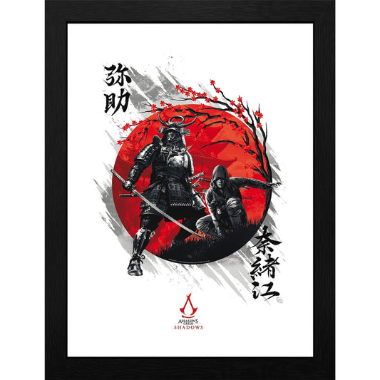 Assassin's Creed - Shadows Yasuke & Naoe - Gerahmter Kunstdruck