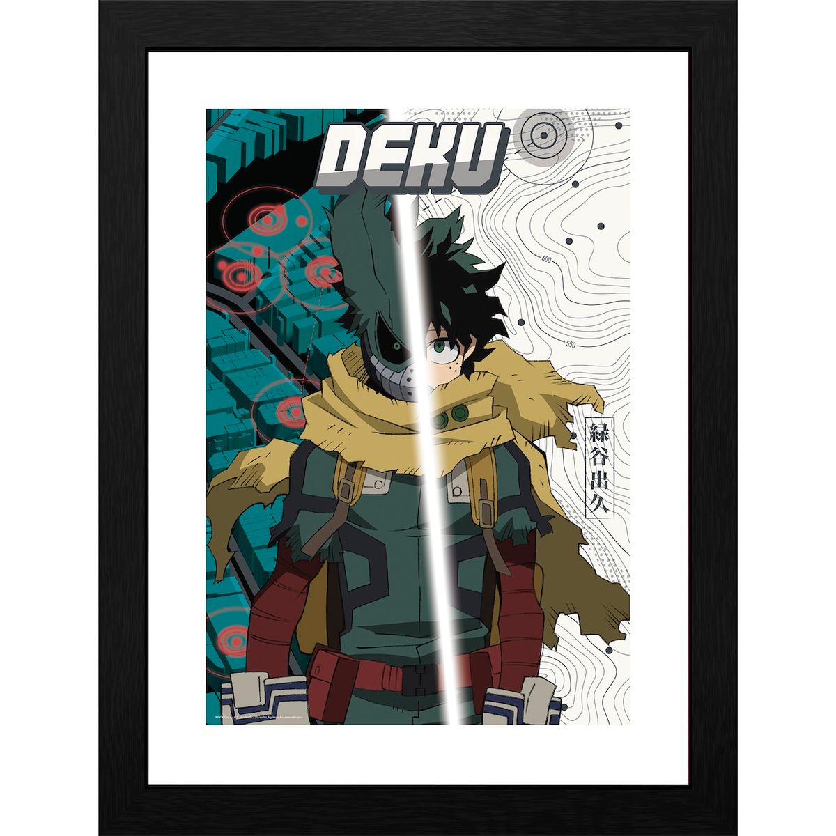 My Hero Academia - Dark Deku - Framed Art Print