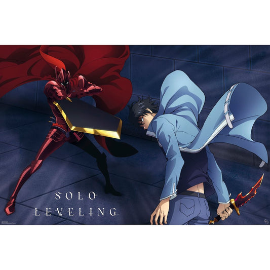 Solo Leveling - Jinwoo vs Igris - Poster
