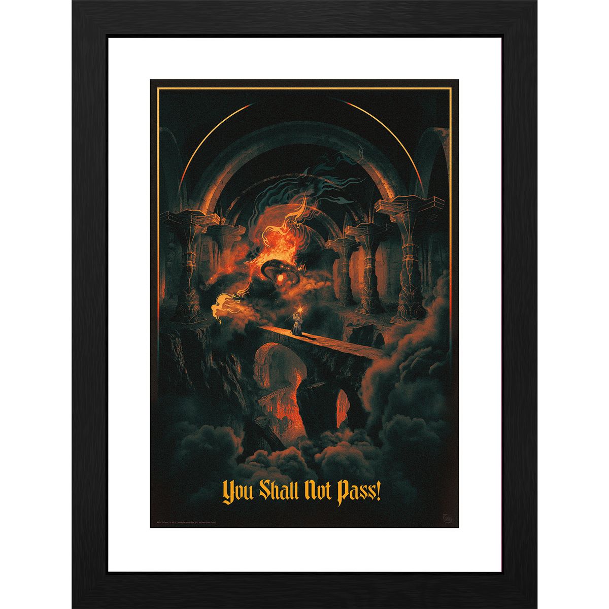 Herr der Ringe - You shall not pass - Gerahmter Kunstdruck