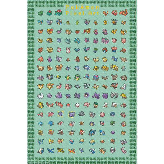 Pokémon - Pixel Art - Poster