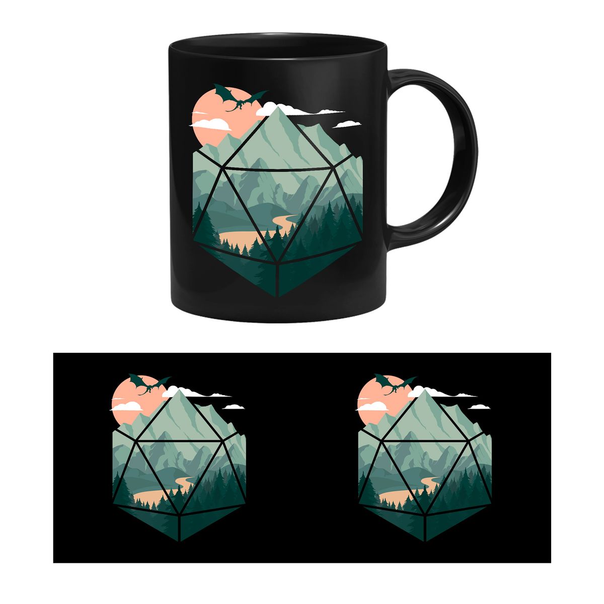 GlassStaff - Scenic D20 - Tasse