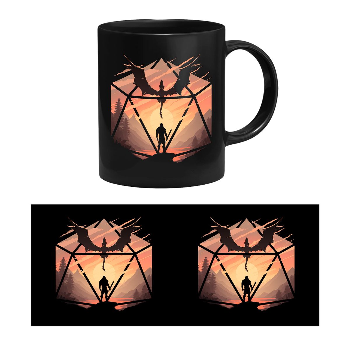 GlassStaff - Staredown D20 - Tasse