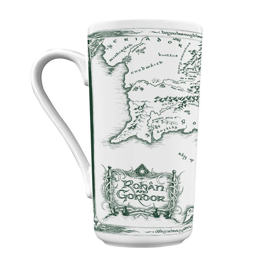 Herr der Ringe - White Map - Tasse