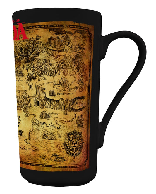 The Legend of Zelda - Black & Gold Map - Tasse