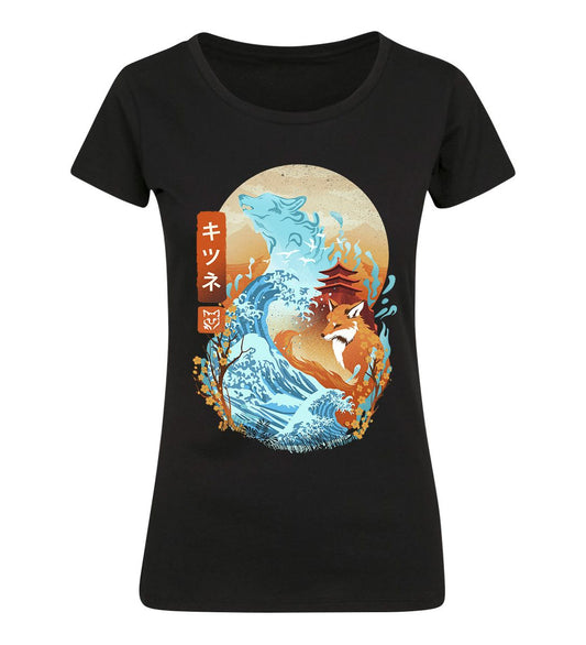 Dan Fajardo - Great Wave Fox - Girlshirt