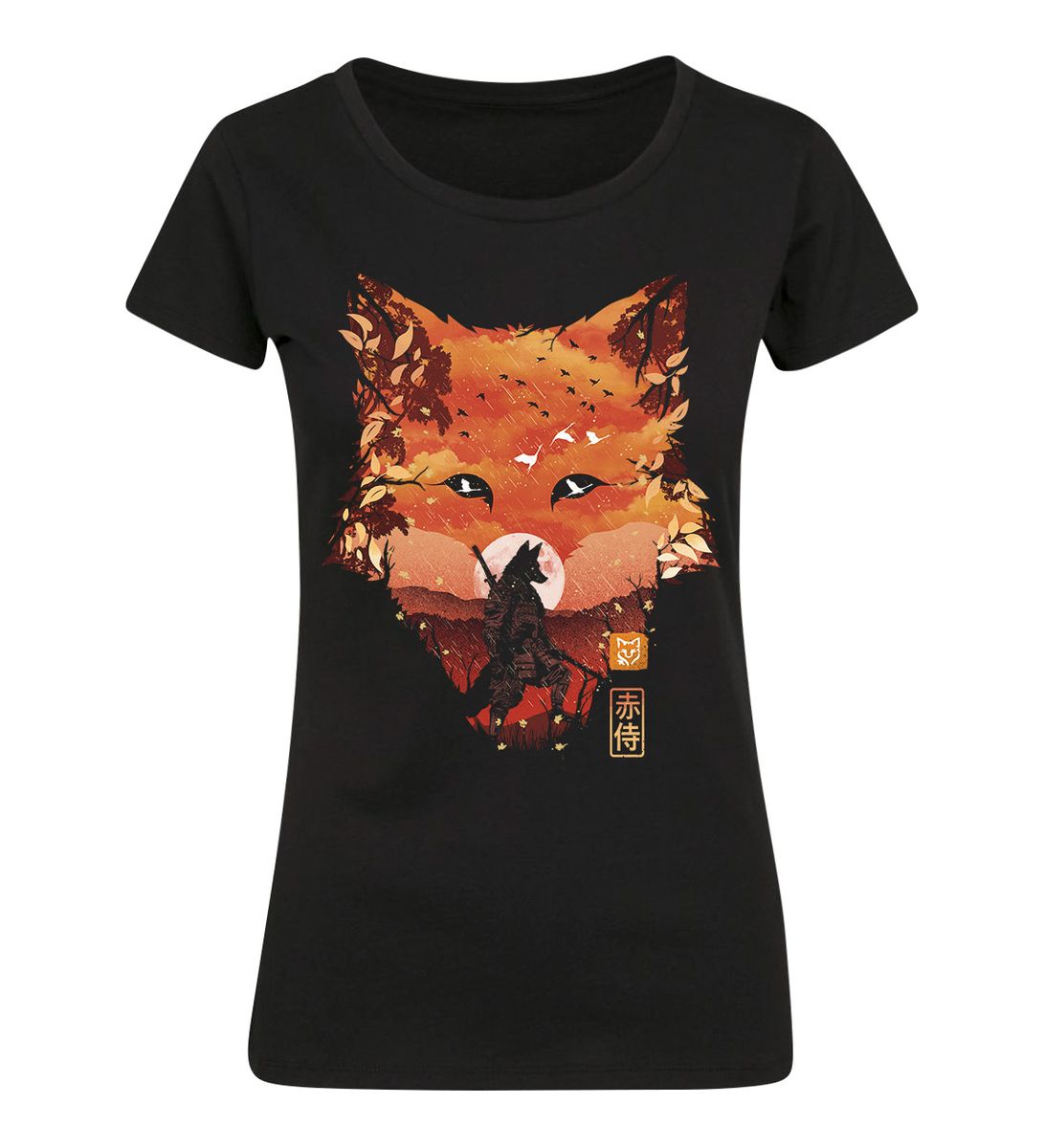 Dan Fajardo - Red Fox Warrior - Girlshirt