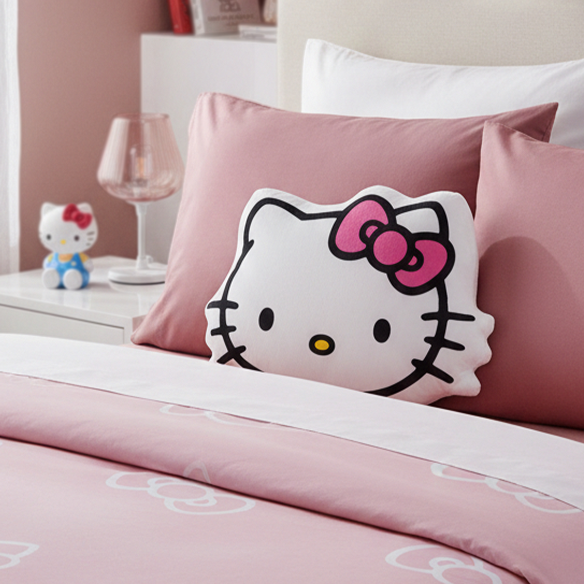 Hello Kitty - Face - decorative cushion