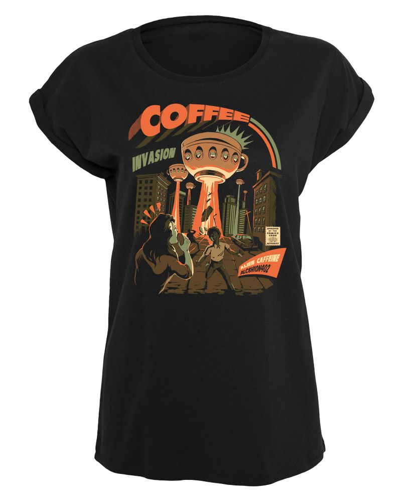 Ilustrata - Coffee Invasion - Girlshirt | yvolve Shop