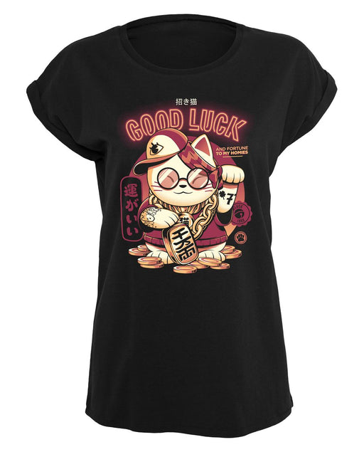 Ilustrata - Lucky Cat - Girlshirt | yvolve Shop