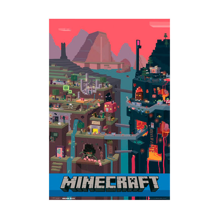 Minecraft - World - Poster | yvolve Shop