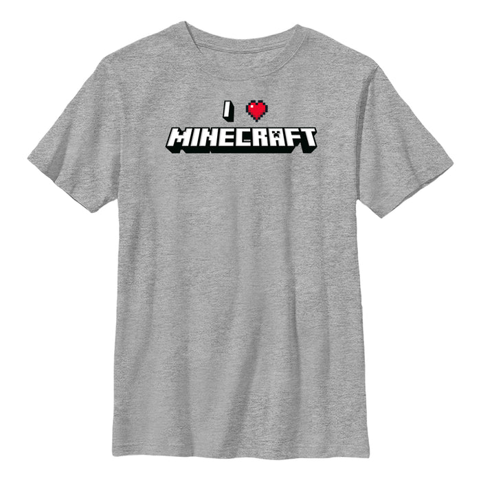 Minecraft - I Heart Minecraft - Kinder-Shirt | yvolve Shop