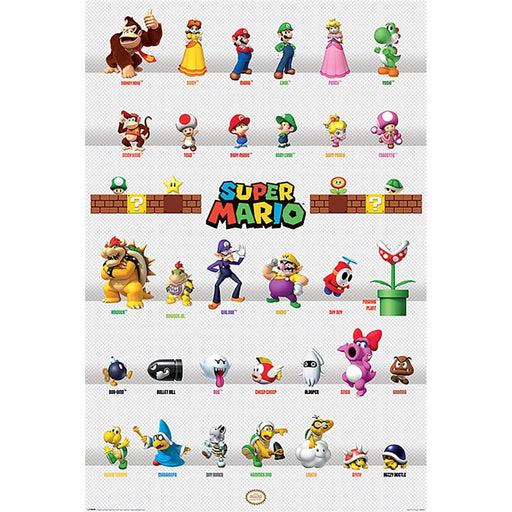 Super Mario - Character Parade - Poster | yvolve Shop