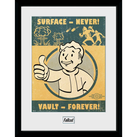Fallout - Vault Forever - Gerahmter Kunstdruck