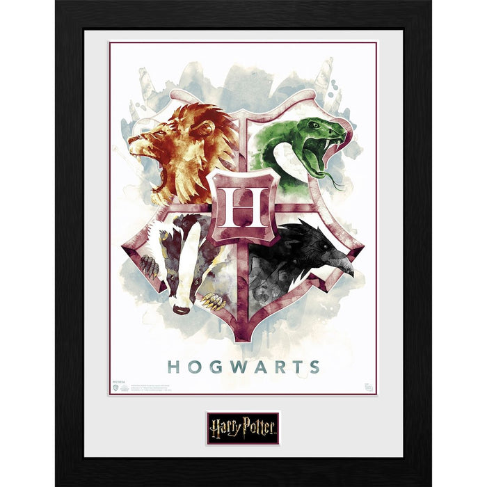 Harry Potter - Hogwarts Water Colour - Gerahmter Kunstdruck