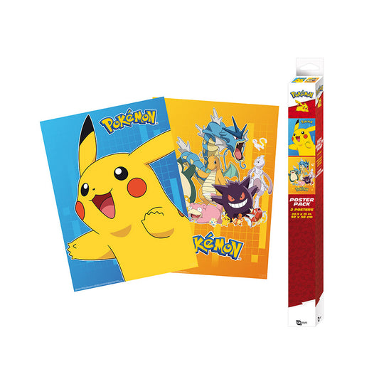 Pokémon - Colorful Kanto - 2 Poster-Set