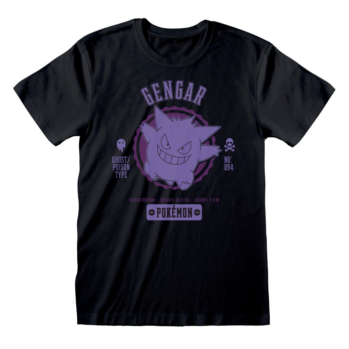 Pokémon - Collegiate Gengar - T-Shirt