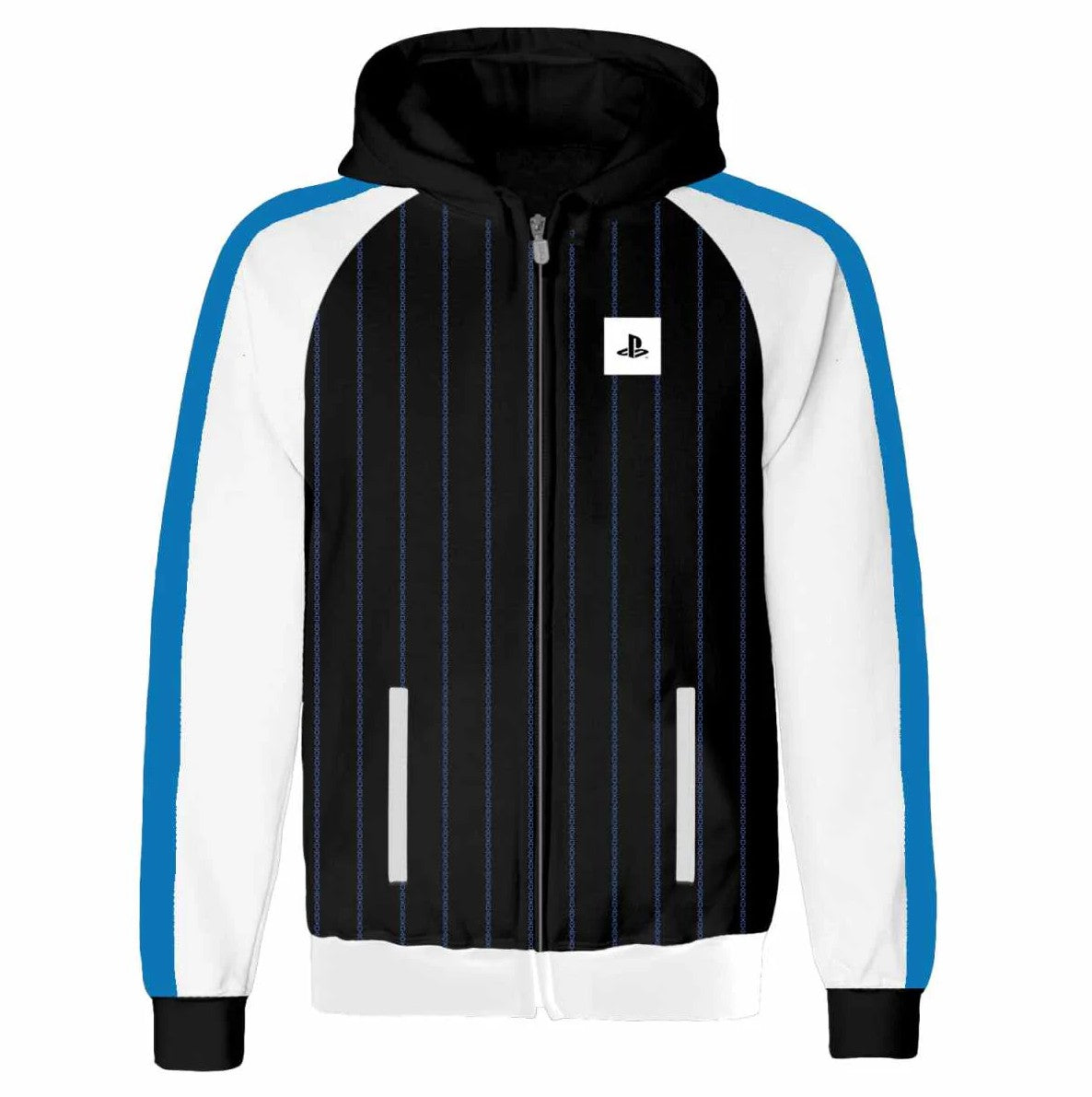 Playstation - Striped Logo - Zip Hoodie