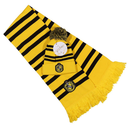 Harry Potter - Hufflepuff - Schal und Mützen-Set