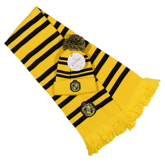 Harry Potter - Hufflepuff - Schal und Mützen-Set