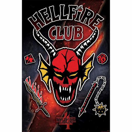 Stranger Things - Hellfire Club Emblem Rift - Poster | yvolve Shop