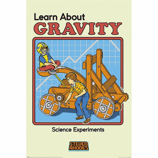 Steven Rhodes - Learn about Gravity - Poster | yvolve Shop