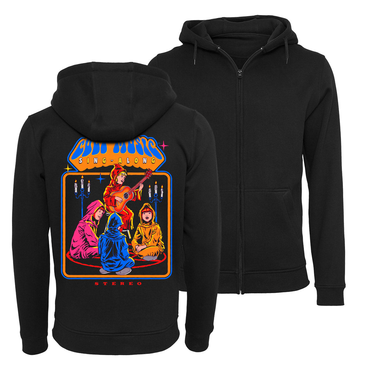 Steven Rhodes - Cult Music Sing-Along - Zip Hoodie