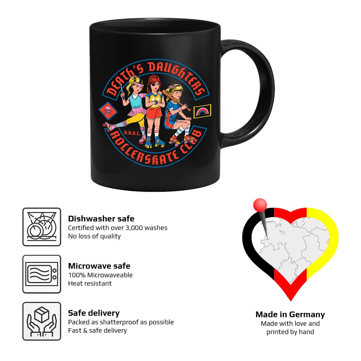 Steven Rhodes - Death' Daughters Rollerskate Club - Tasse