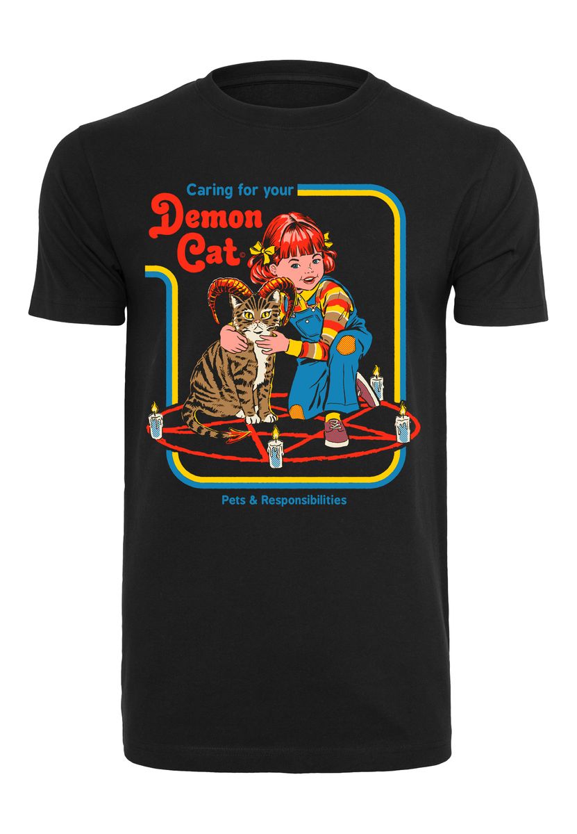 Steven Rhodes - Caring for your Demon Cat - T-Shirt