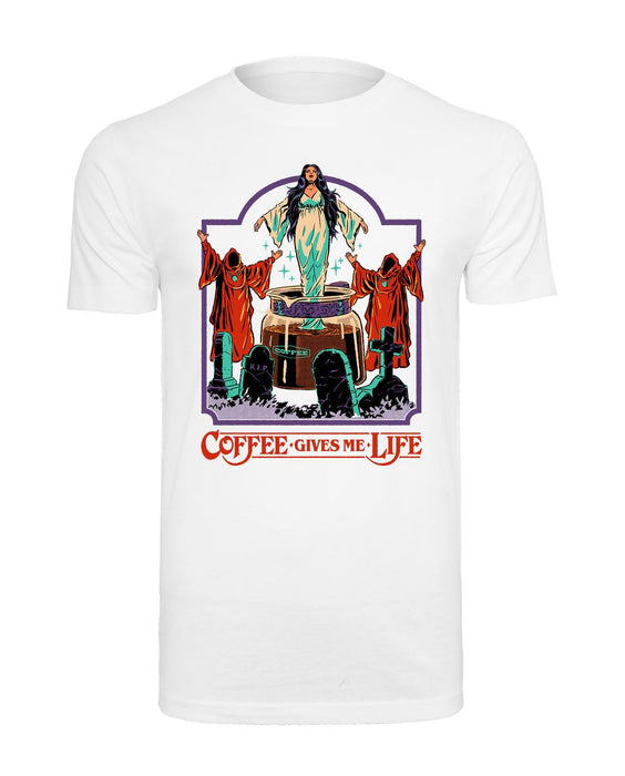 Steven Rhodes - Coffee gives me life - T-Shirt | yvolve Shop