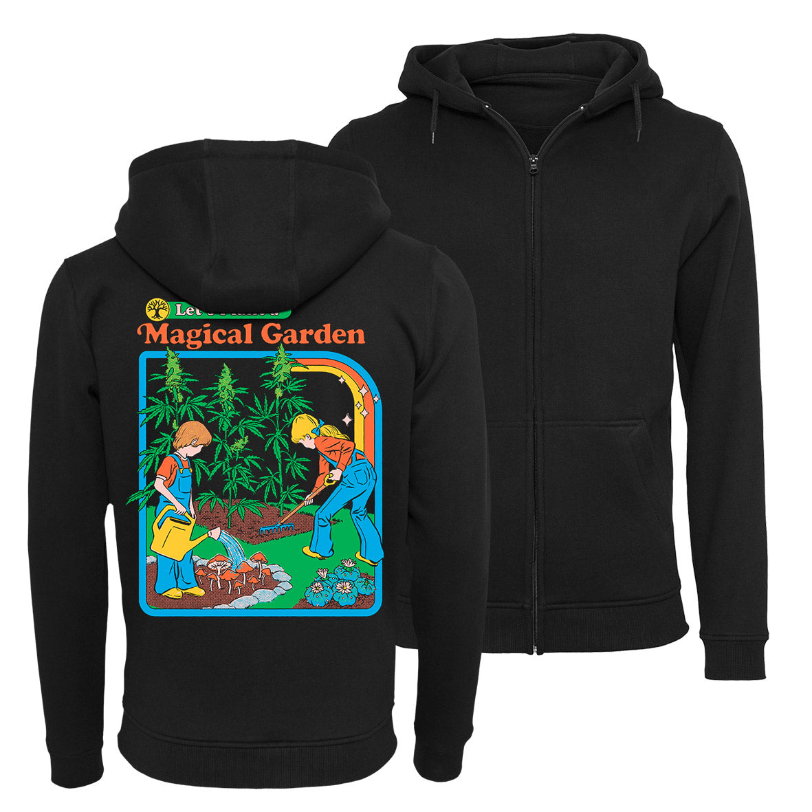 Steven Rhodes - Magical Garden - Zip-Hoodie | yvolve Shop