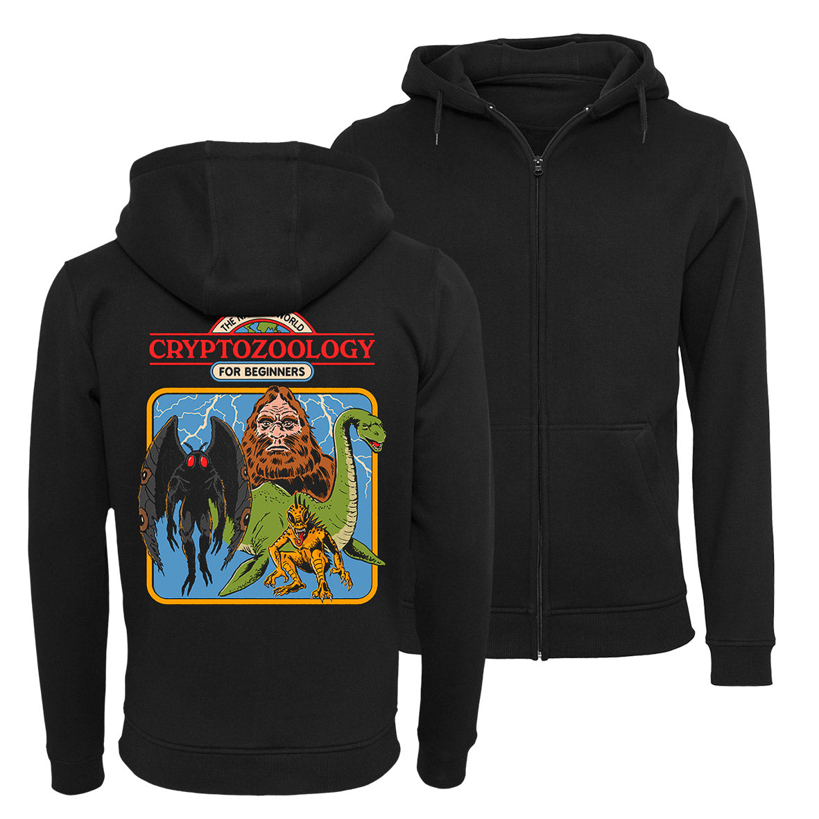 Steven Rhodes - Cryptozoology for Beginners - Zip-Hoodie | yvolve Shop