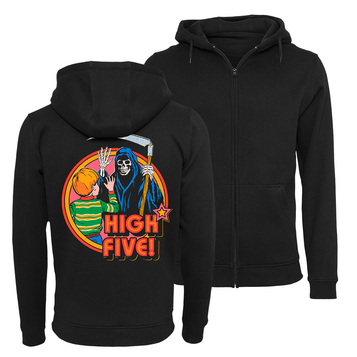 Steven Rhodes - High Five - zip hoodie