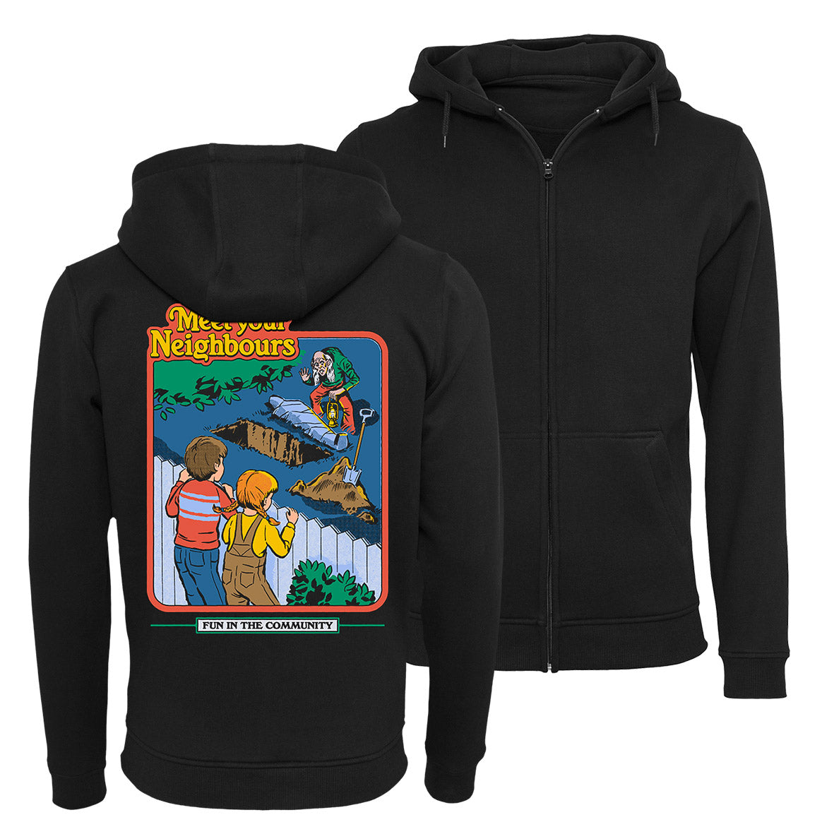 Steven Rhodes - Meet your Neighbours - Zip-Hoodie | yvolve Shop