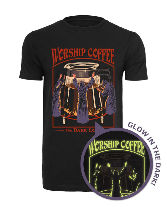 Steven Rhodes - Worship Coffee - Glow-in-the-Dark T-Shirt - Limited Edition