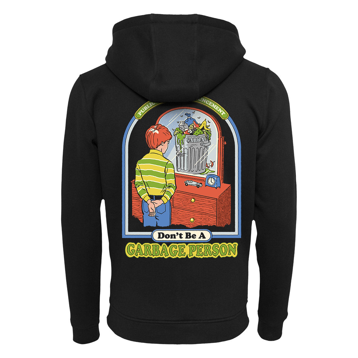 Steven Rhodes - Garbage Person - zip hoodie