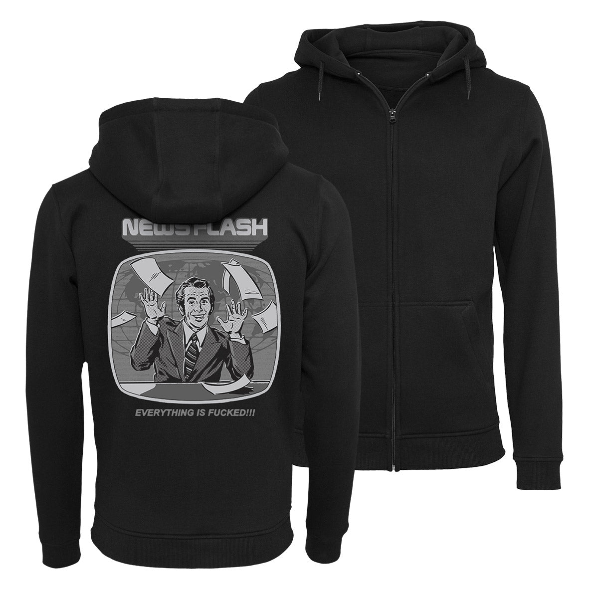 Steven Rhodes - Newsflash - Zip-Hoodie