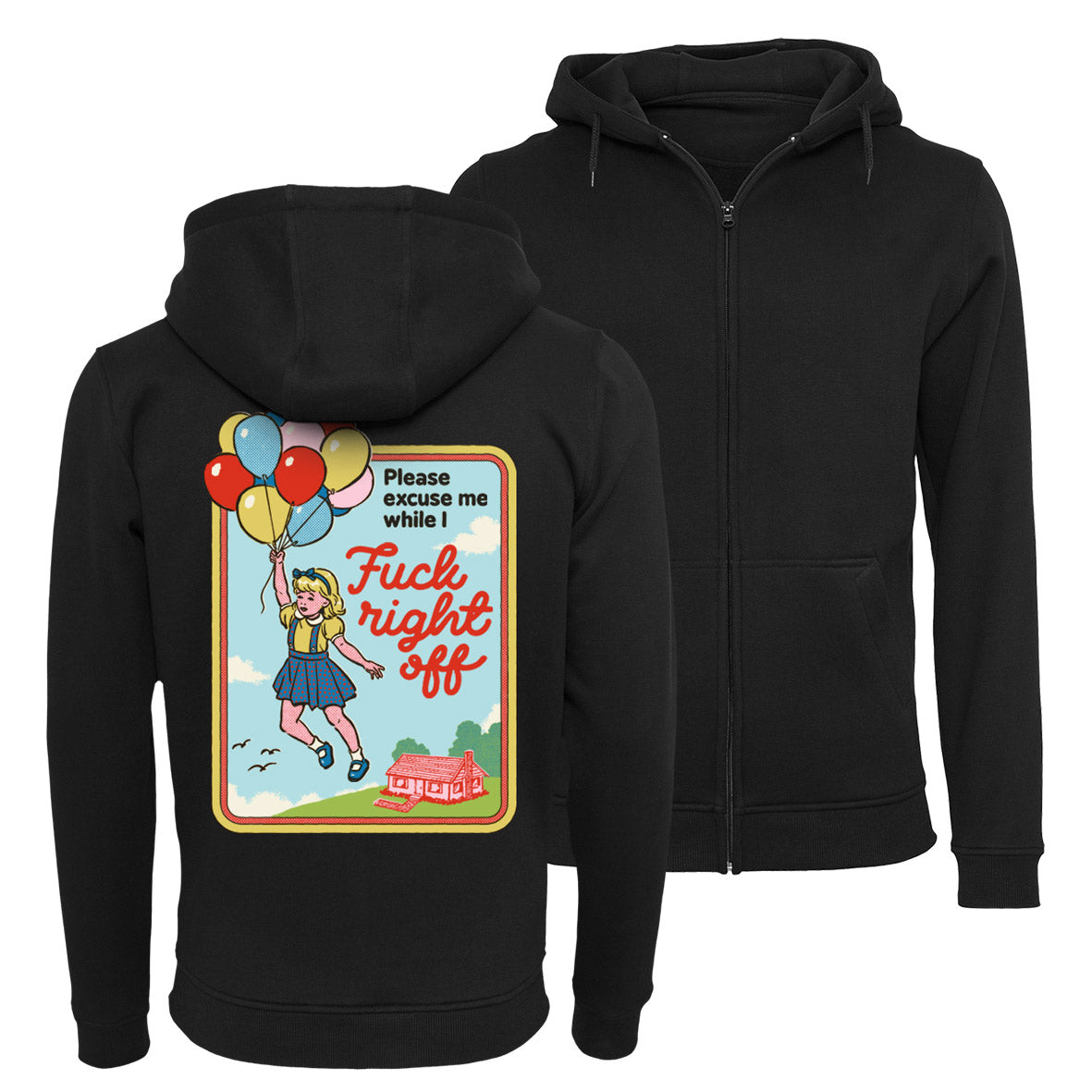 Steven Rhodes - Please Excuse Me - zip hoodie