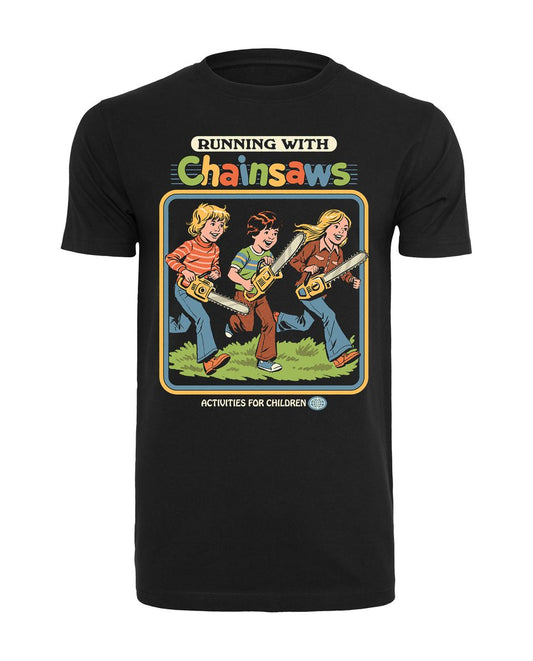 Steven Rhodes - Running with Chainsaws - T-Shirt