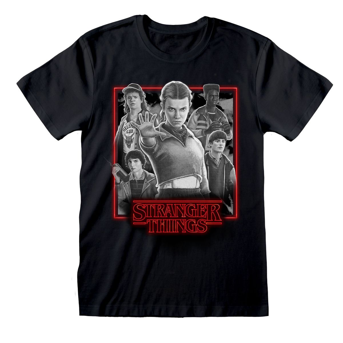Stranger Things - Characters In Glowing Box - T-Shirt