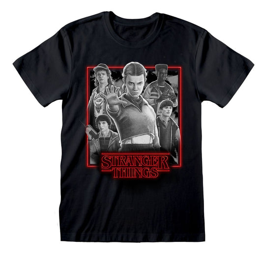 Stranger Things - Characters In Glowing Box - T-Shirt