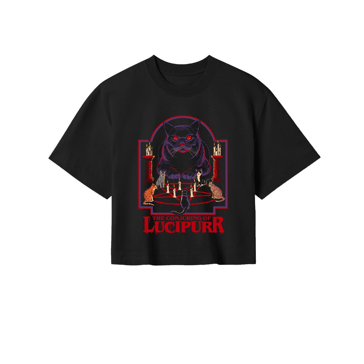 Steven Rhodes - Lucipurr - Cropped Shirt