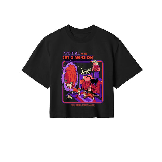 Steven Rhodes - The Cat Dimension - Cropped Shirt