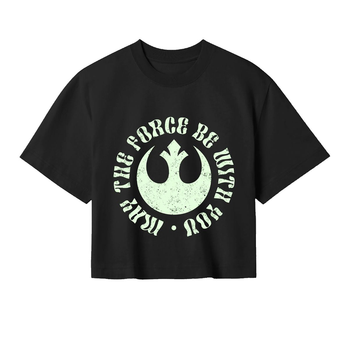 Star Wars: The Mandalorian - May The Force Be With You - Cropped Shirt