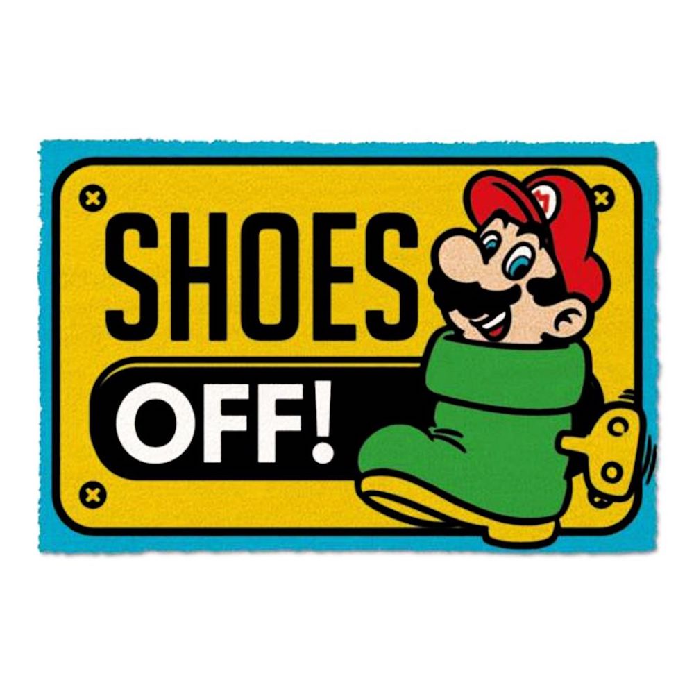 Super Mario - Shoes Off - Doormat