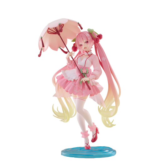 Hatsune Miku - AMP Newley Written Sakura Miku Sakura Dress Ver. - Figur