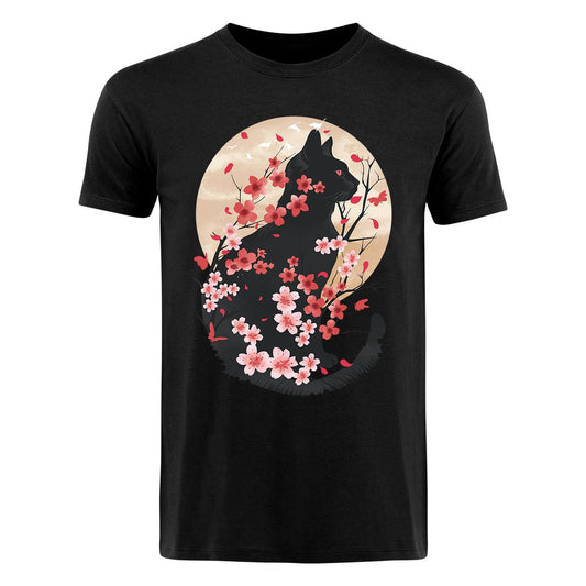 Dan Fajardo - Cat Cherry Blossom - T-Shirt