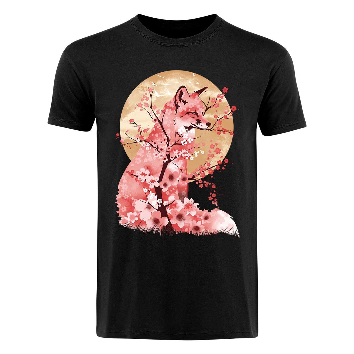 Dan Fajardo - Fox Cherry Blossoms - T-Shirt