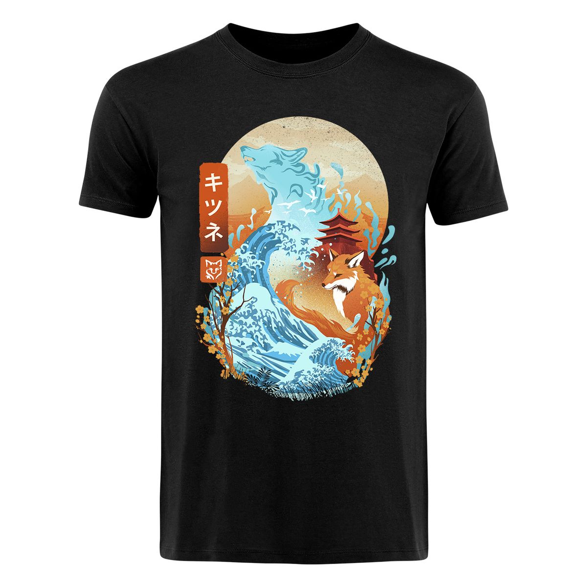 Dan Fajardo - Great Wave Fox - T-Shirt